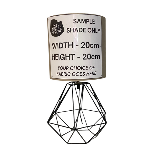 Lamp Base Only - Black Caged Sphere Table Lamp
