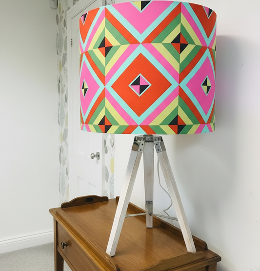 Custom Lamp Shade only - Diamond Check