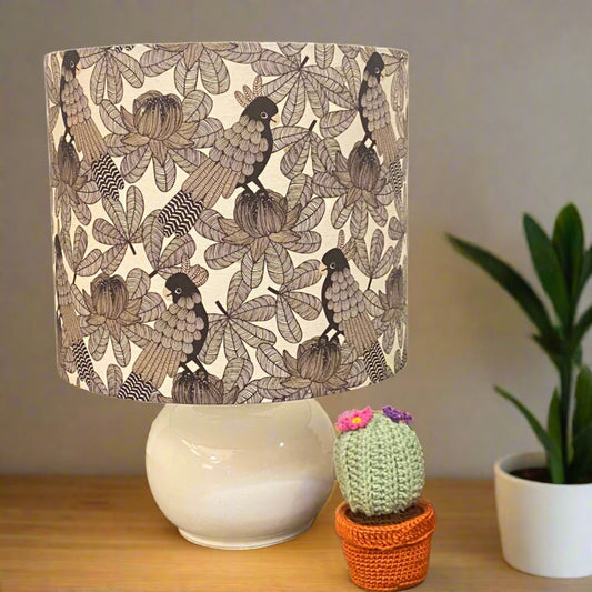 Custom Lamp Shade only - Gang Gang Cockatoos
