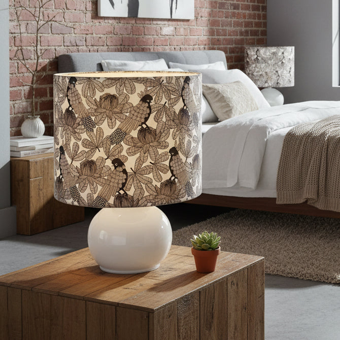 Custom Lamp Shade only - Gang Gang Cockatoos