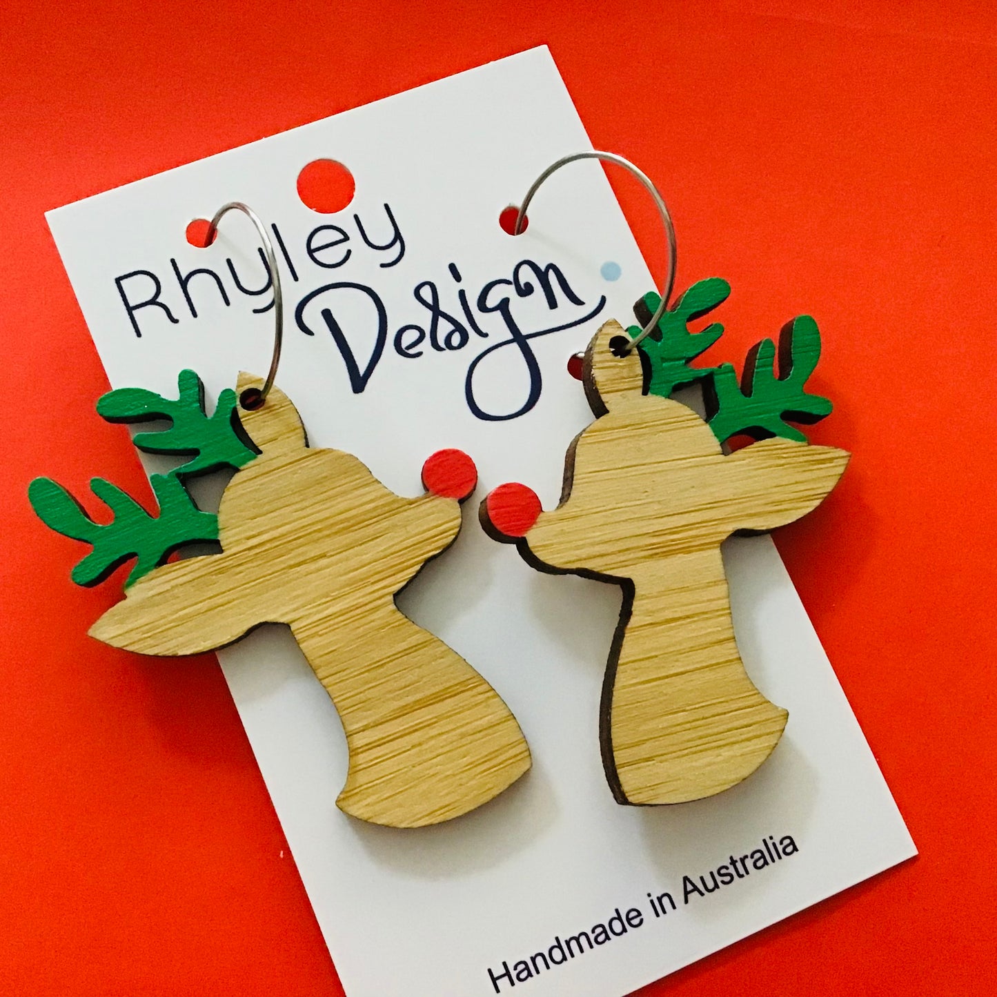 Christmas Reindeer Statement Earrings