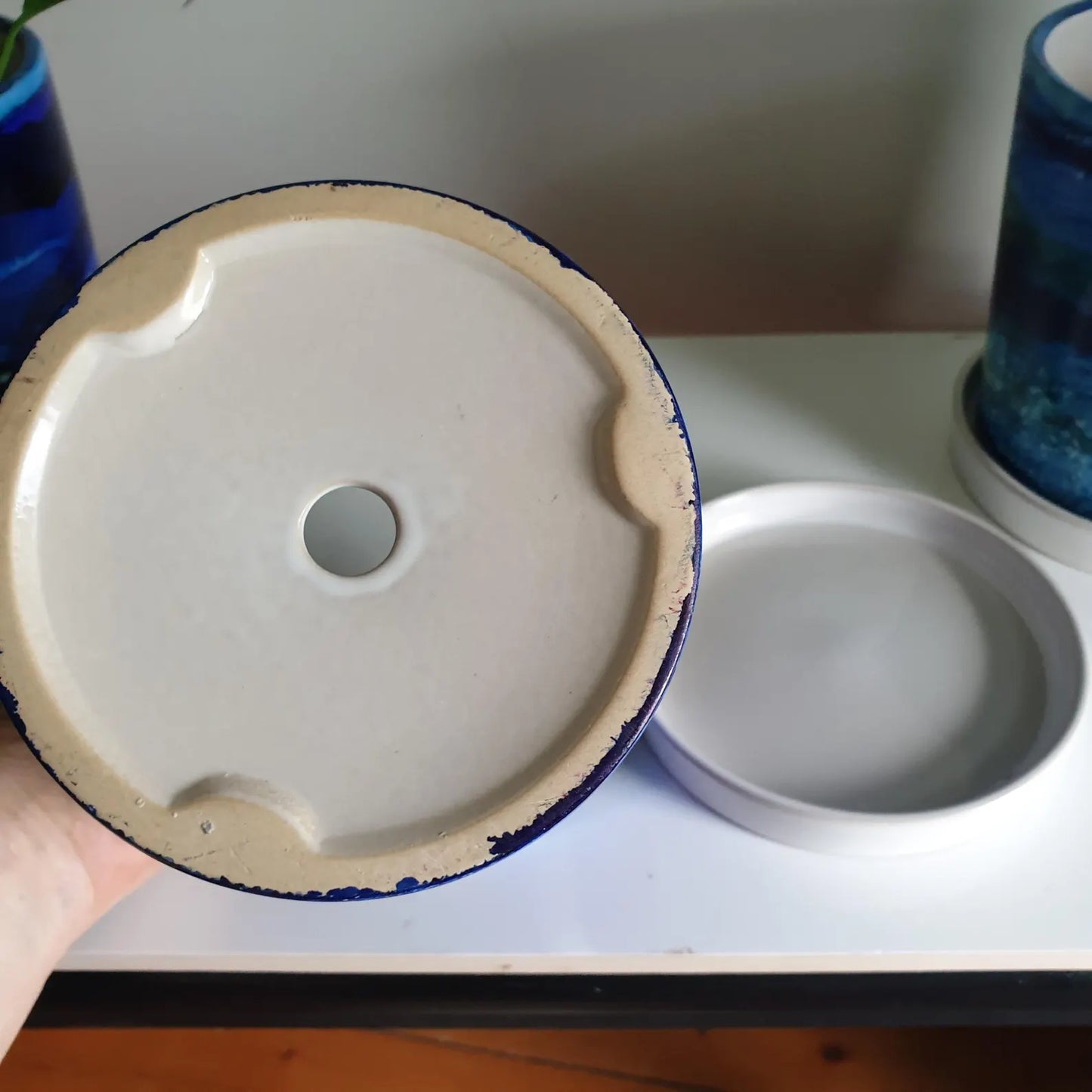 Alcohol Ink planter pot with tray - Bloomify