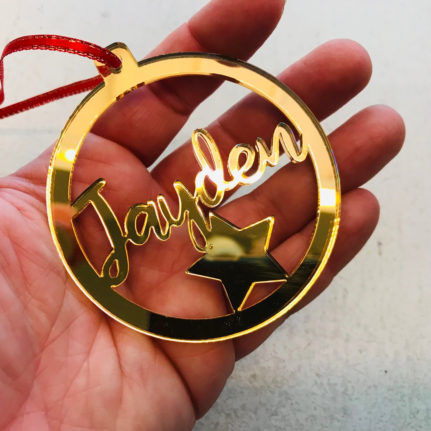 Christmas Personalised Decorations - Lasercut Acrylic