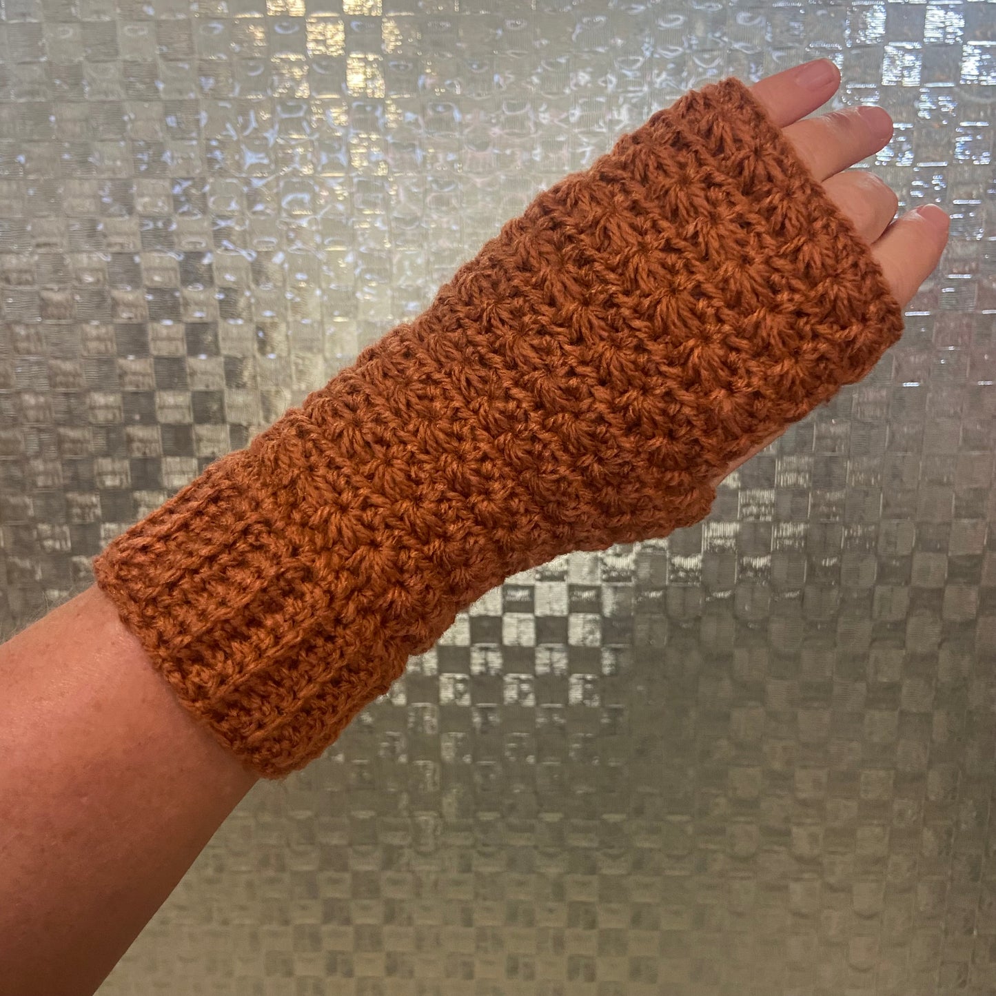 Crochet fingerless gloves - various colours