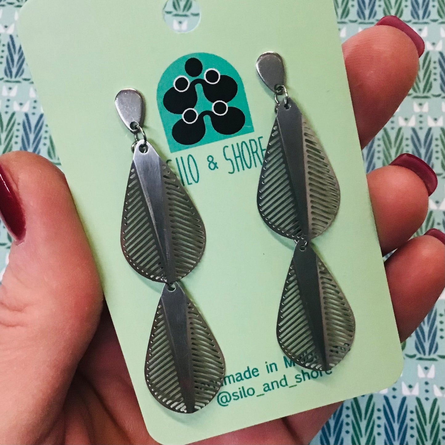 Stainless Steel Statement Earrings - Herring Range