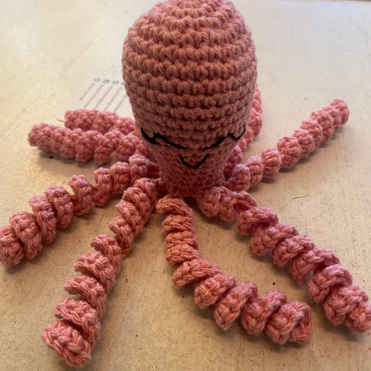 Octopus Crochet Toy - 100% cotton for Premmies & Newborns