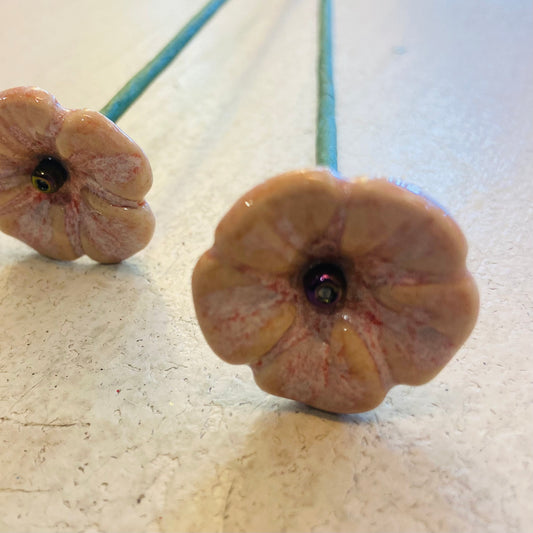 Handthrown Ceramic Flower