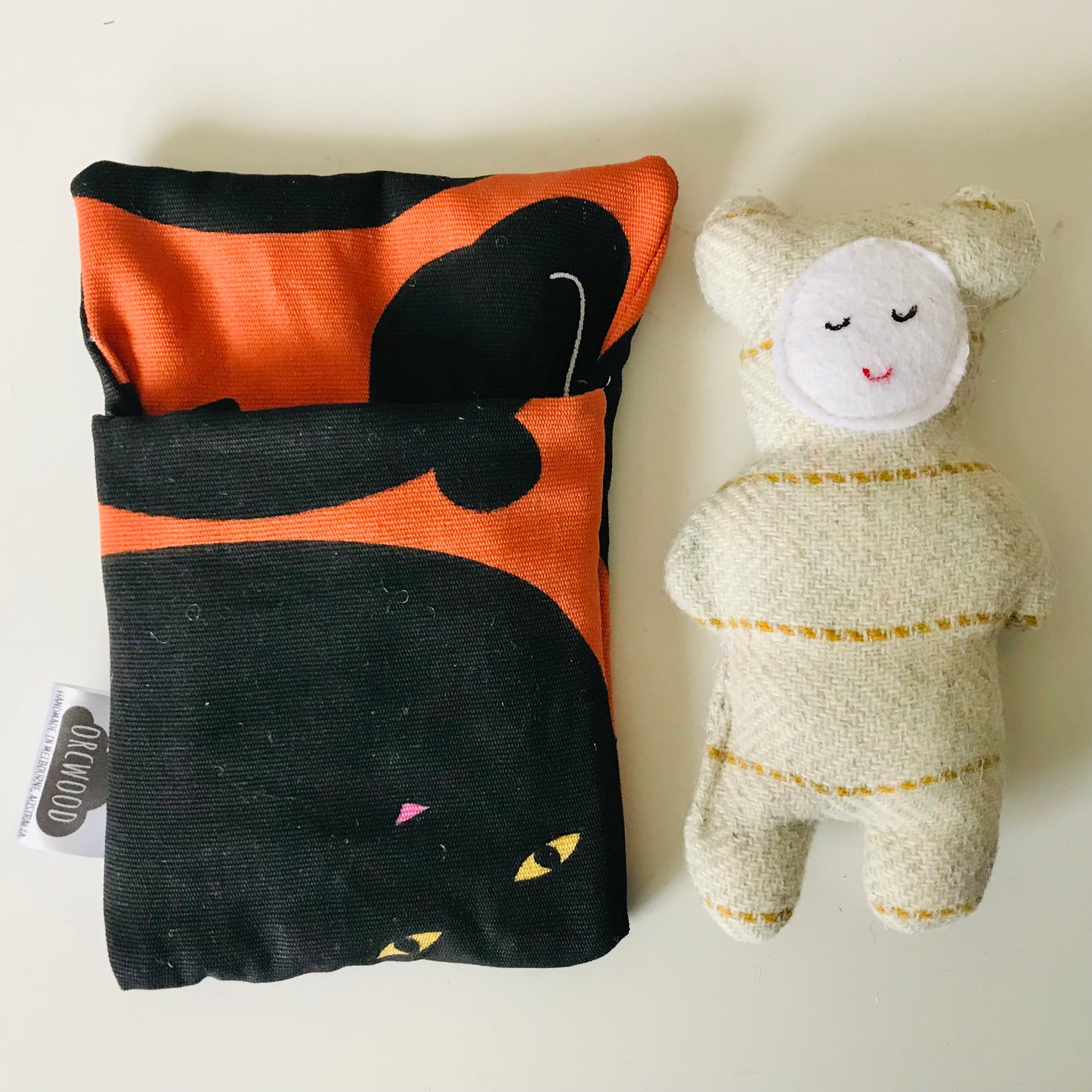 Handmade OOAK Mini Sleepy Bear with Sleeping Bag