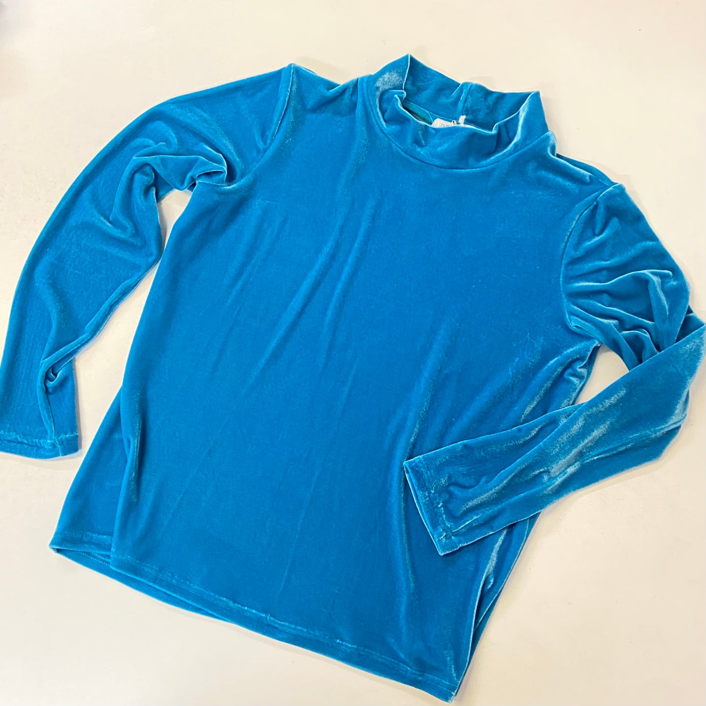 Women's Handmade Skivvi - Turquoise Stretch Velvet