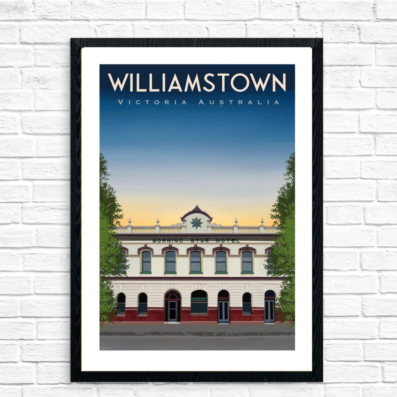 Vintage Poster - Williamstown Morning Star Hotel