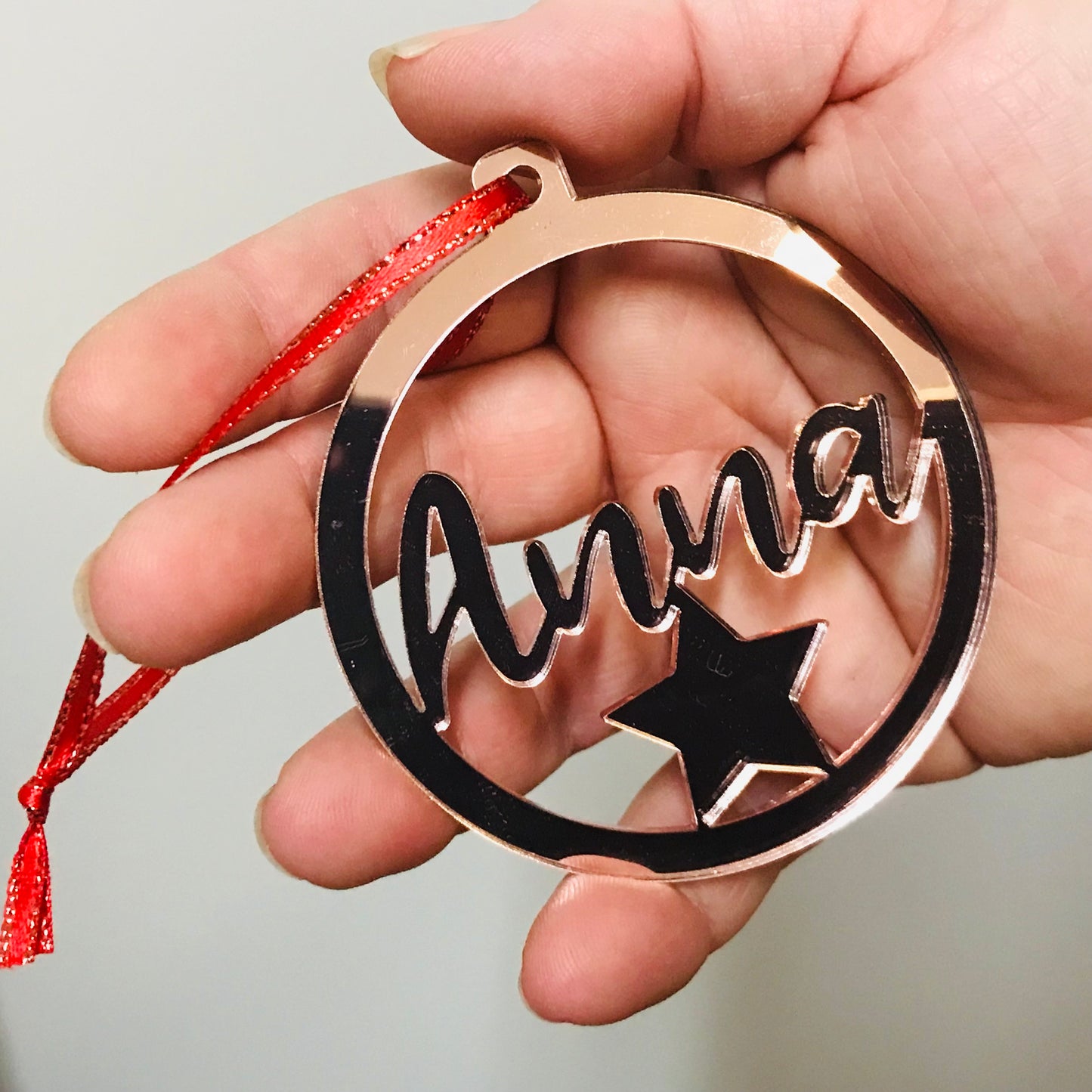 Christmas Personalised Decorations - Lasercut Acrylic