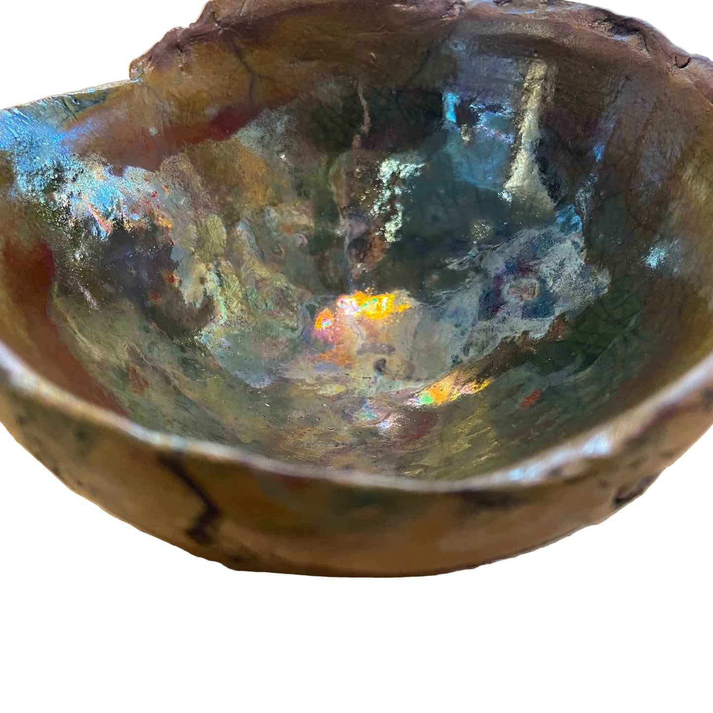 Raku Decorative Bowl - Lustre Glaze