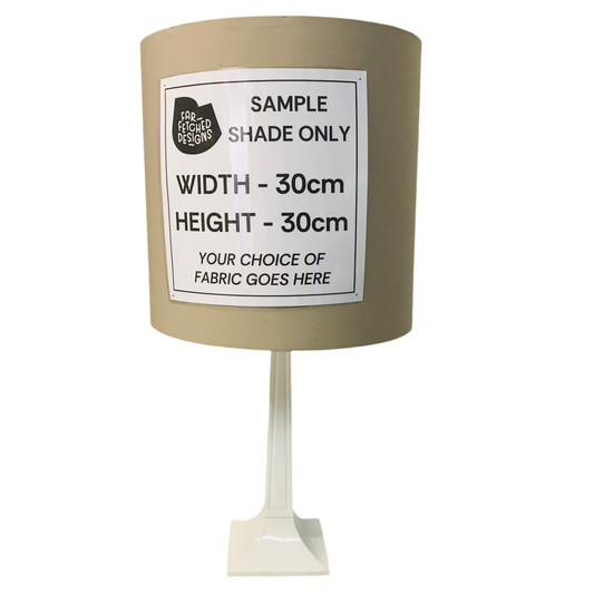 Lamp Base Only - White Column Resin Table Lamp