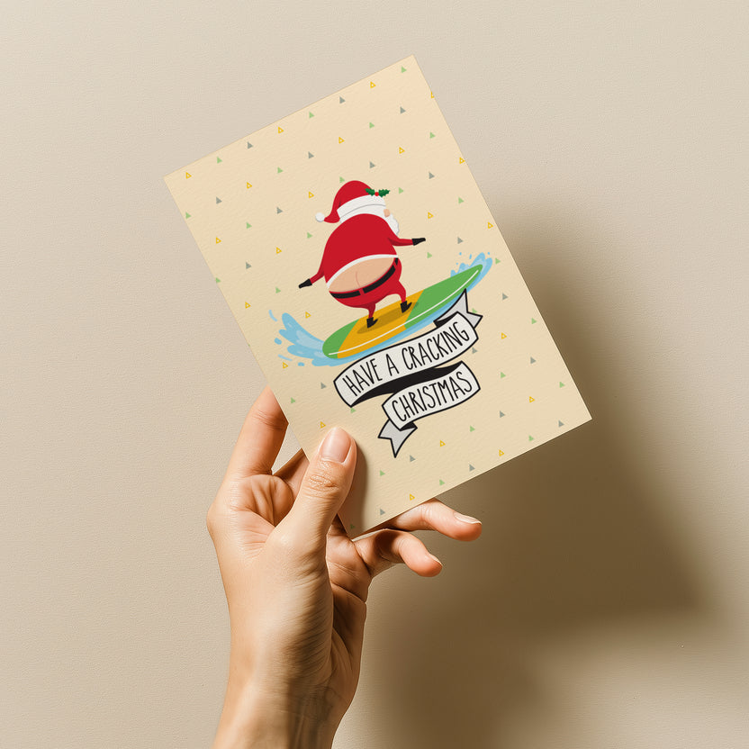 Novelty Christmas Card Pack of 8 with Envelopes - Cheeky