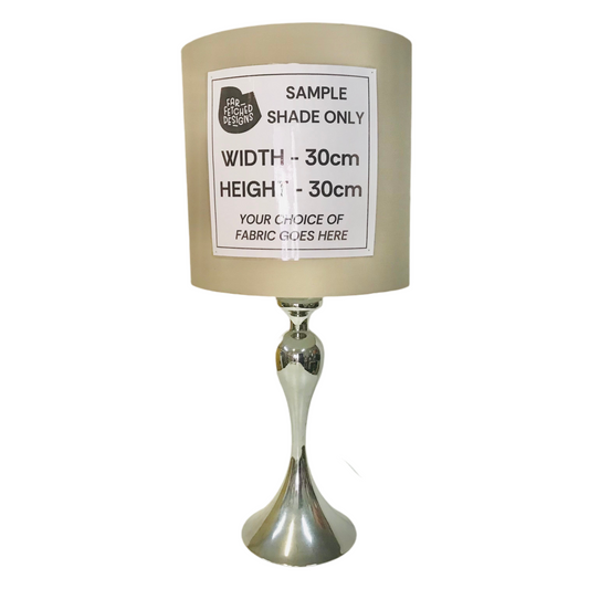 Lamp Base Only - Trumpet Chrome Table Lamp