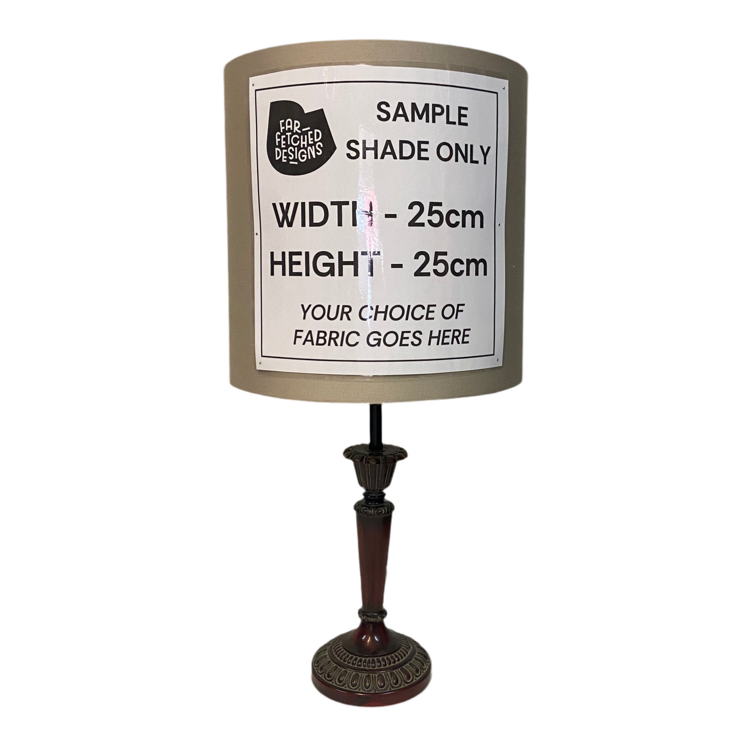 Lamp Base Only - Destressed Candlestick Table Lamp
