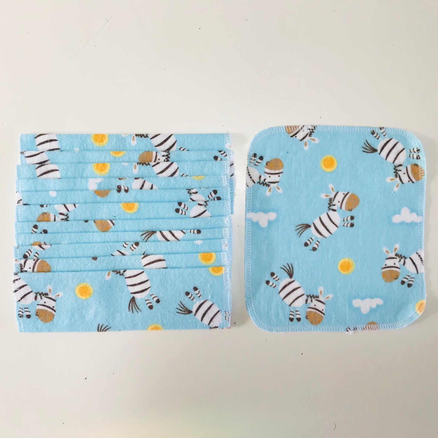 No Waste Reusable Baby Wipes - pack of 12
