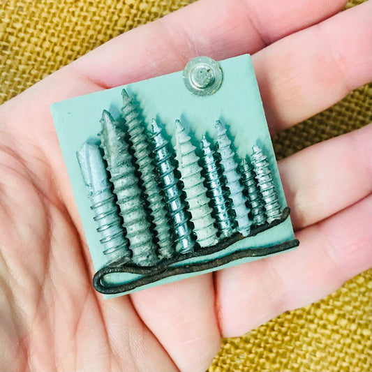 Found Object Brooch - Teeny Tiny City 5