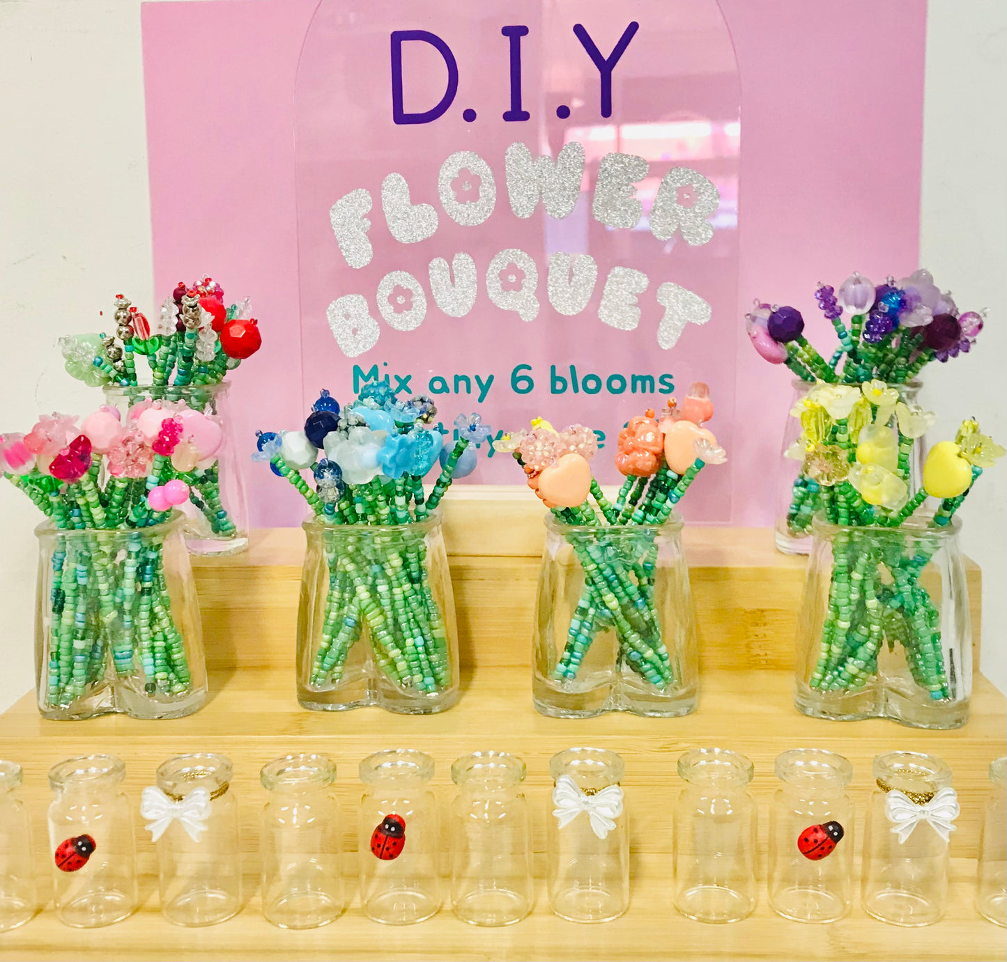 DIY Beaded Flower Bloom Bouquets - choose your own selection!