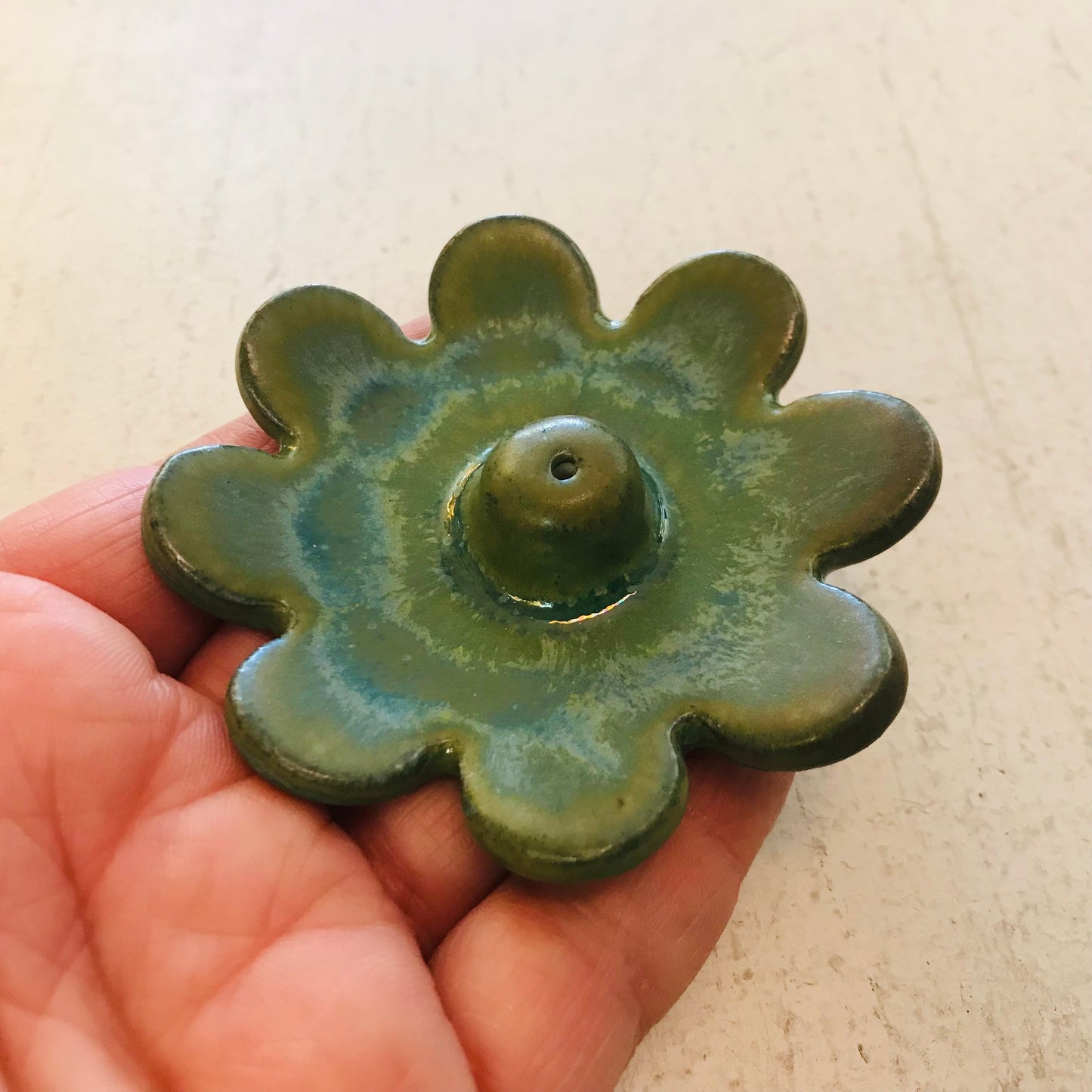 Ceramic Handthrown Flower Incense Holders