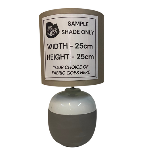 Lamp Base Only - Two-Toned Ceramic Table Lamp