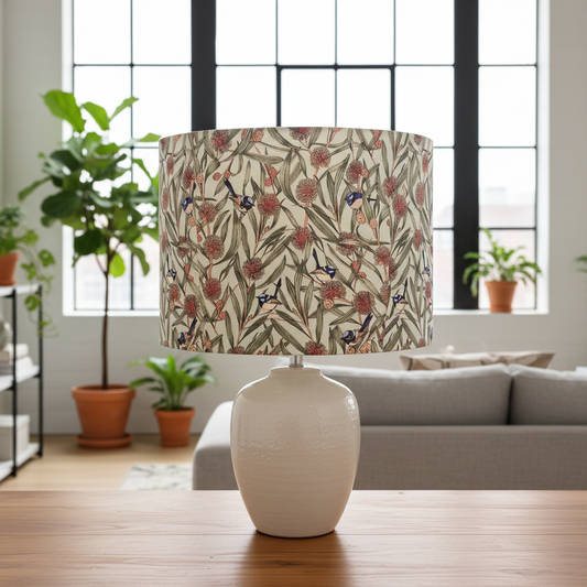 Custom Lamp Shade only - Fairy Wrens