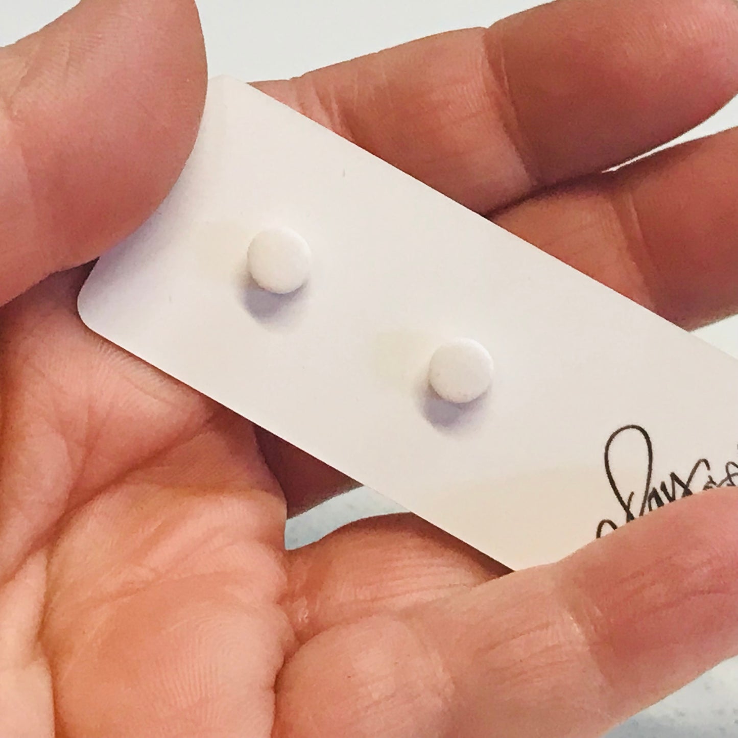 Handmade Polymer Clay Earrings - studs