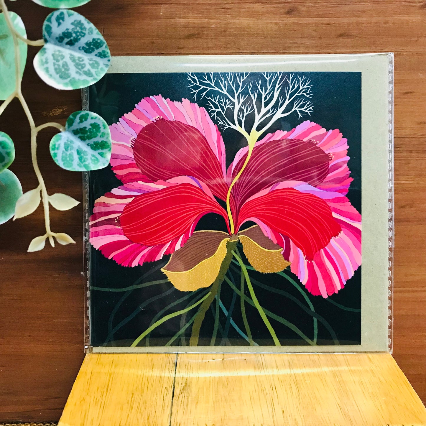 Flora Square Blank Greeting Cards