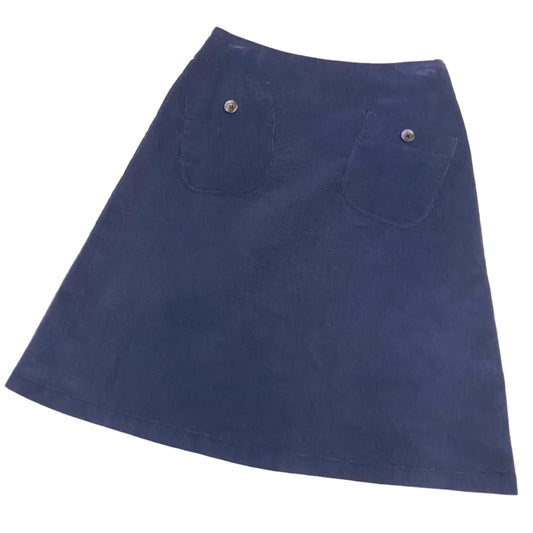 Women's Handmade Corduroy Pocket Skirt - Sky
