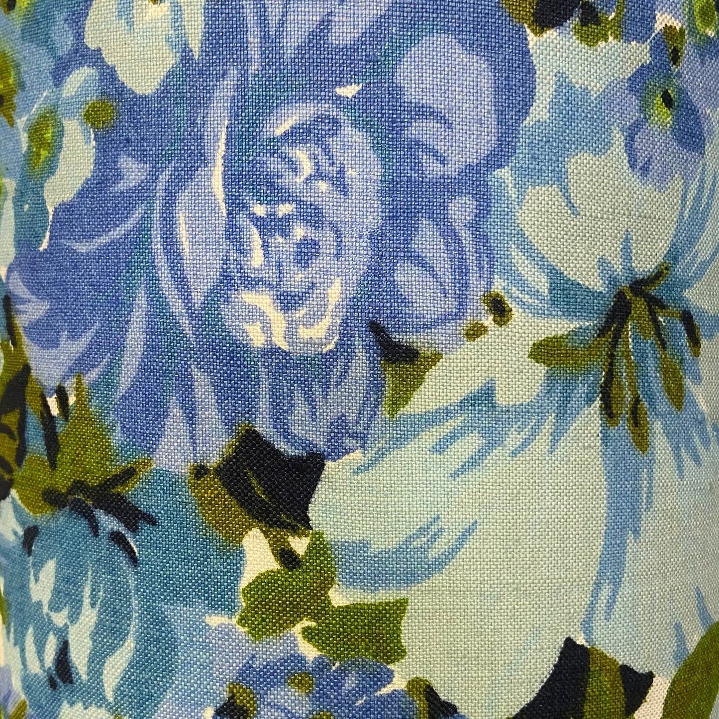 Custom Lamp Shade only - Vintage Floral in Blues