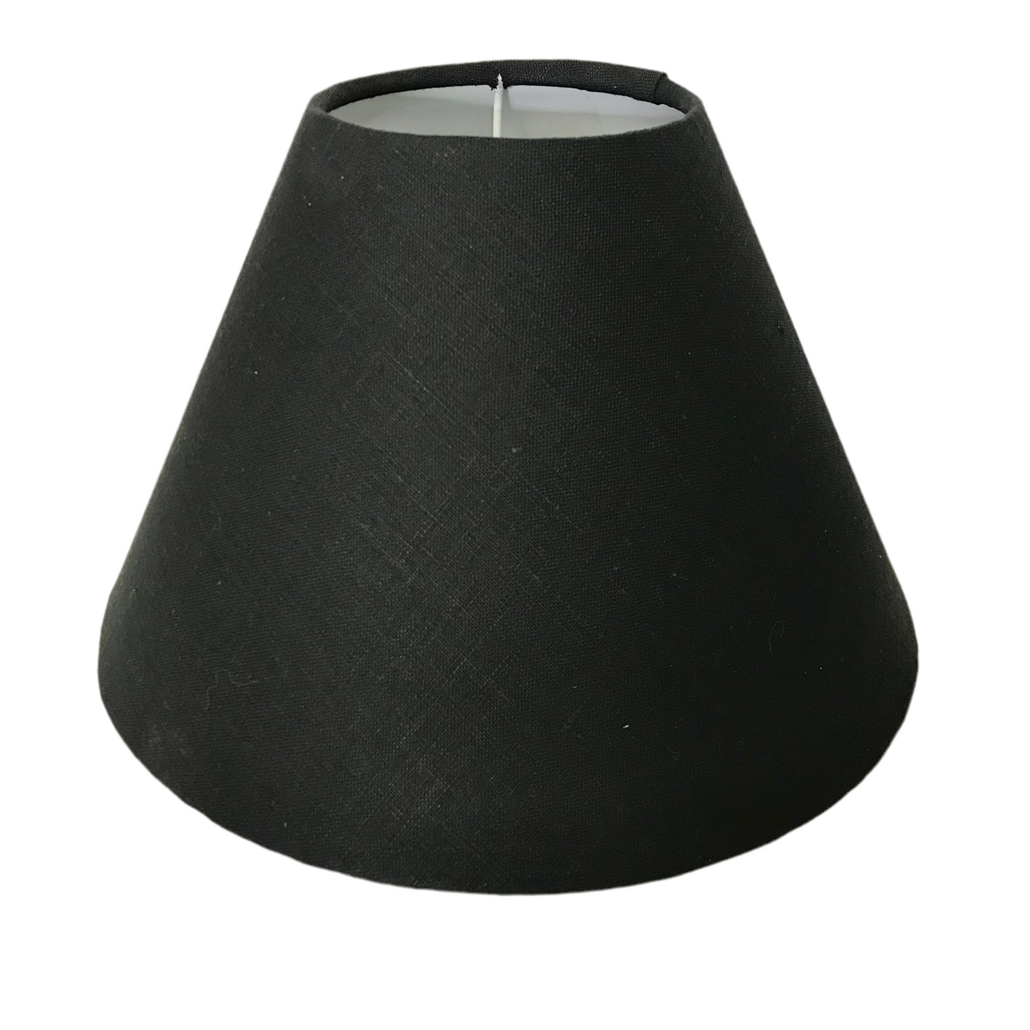 Black lampshade on a white background