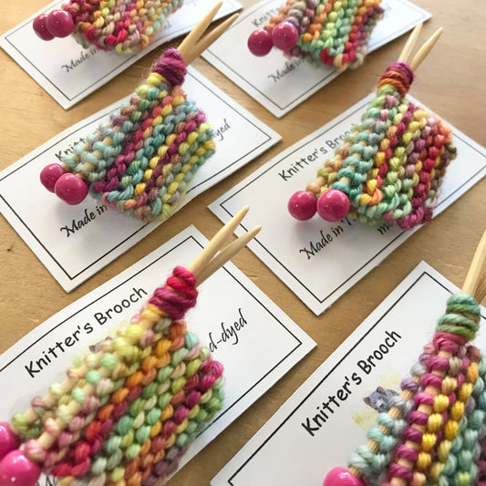 Handcrafted Knitter's Brooch