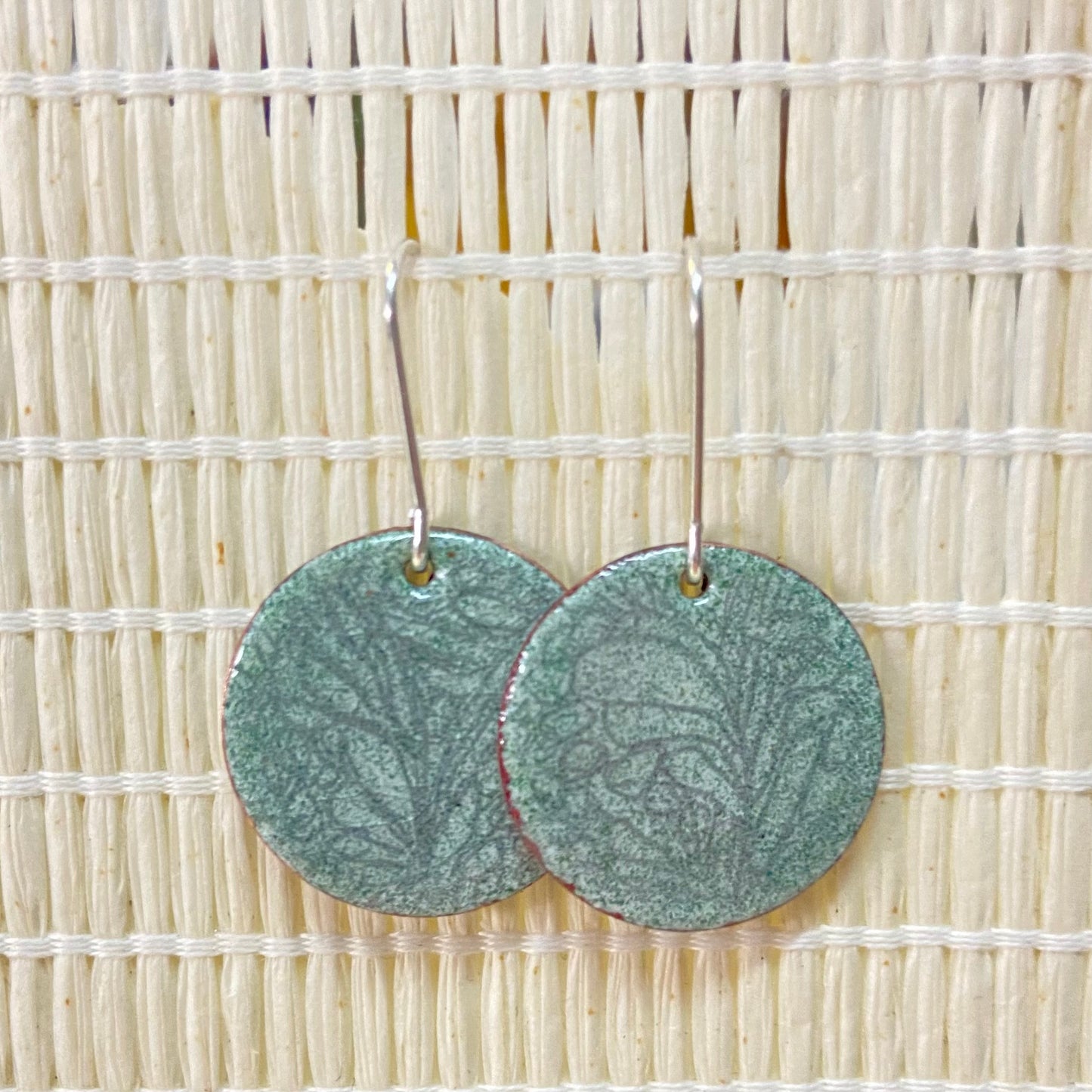 Handpainted Earrings - Enamel on Copper