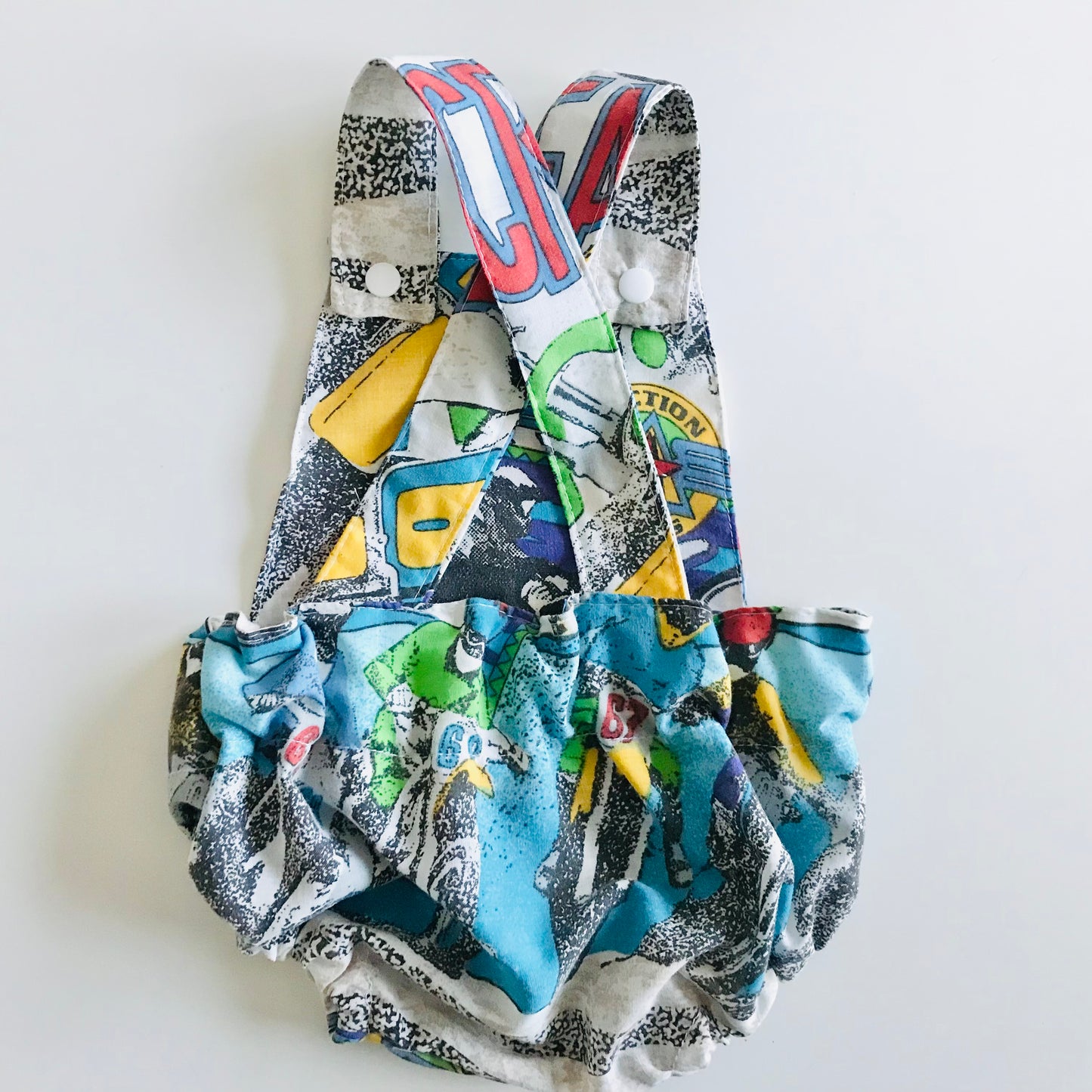 Baby Toddler Summer Romper - Upcycled Dirt Bike Screamers