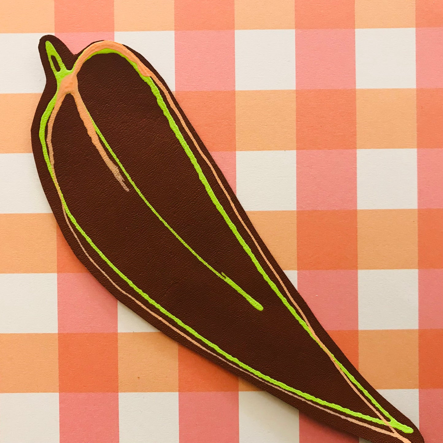 Handpainted Leather Bookmarks