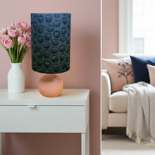 Custom Lamp Shade only - Charcoal Buds