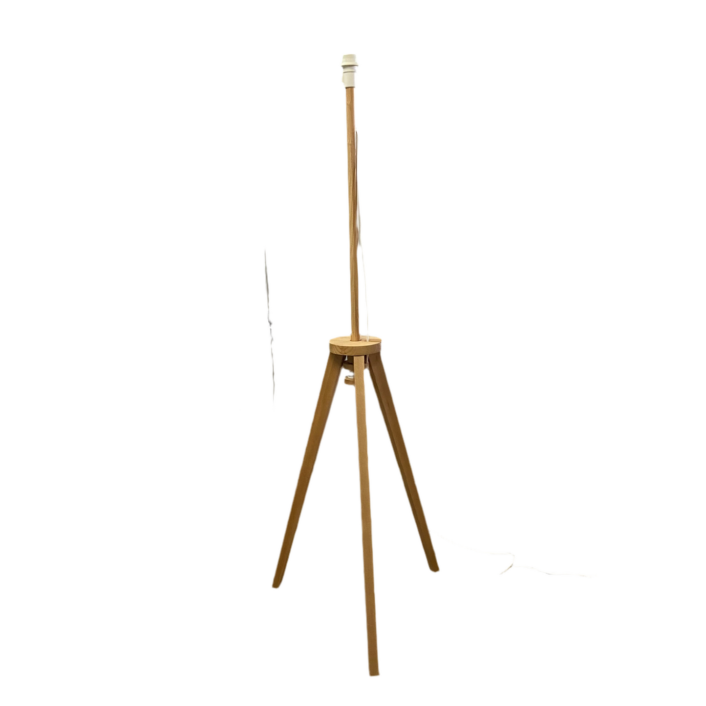 Adjustable Tripod Floor Lamp with Monstera Mist Shade