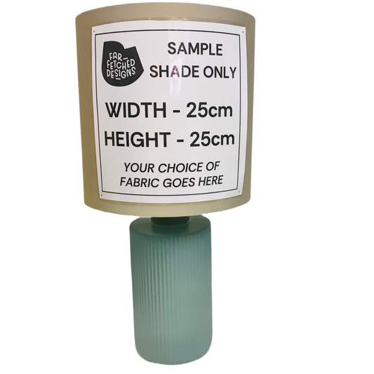 Lamp Base Only - Fluted Sea Green Table Lamp