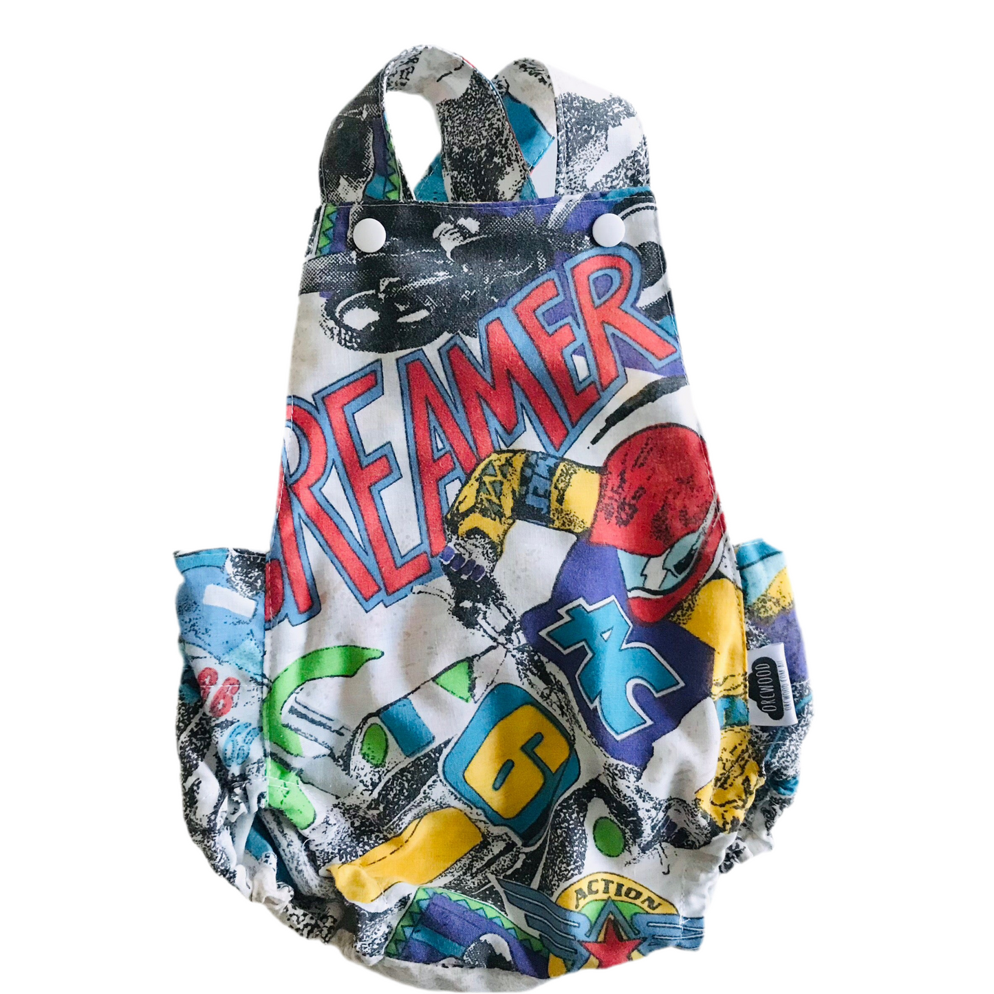Baby Toddler Summer Romper - Upcycled Dirt Bike Screamers