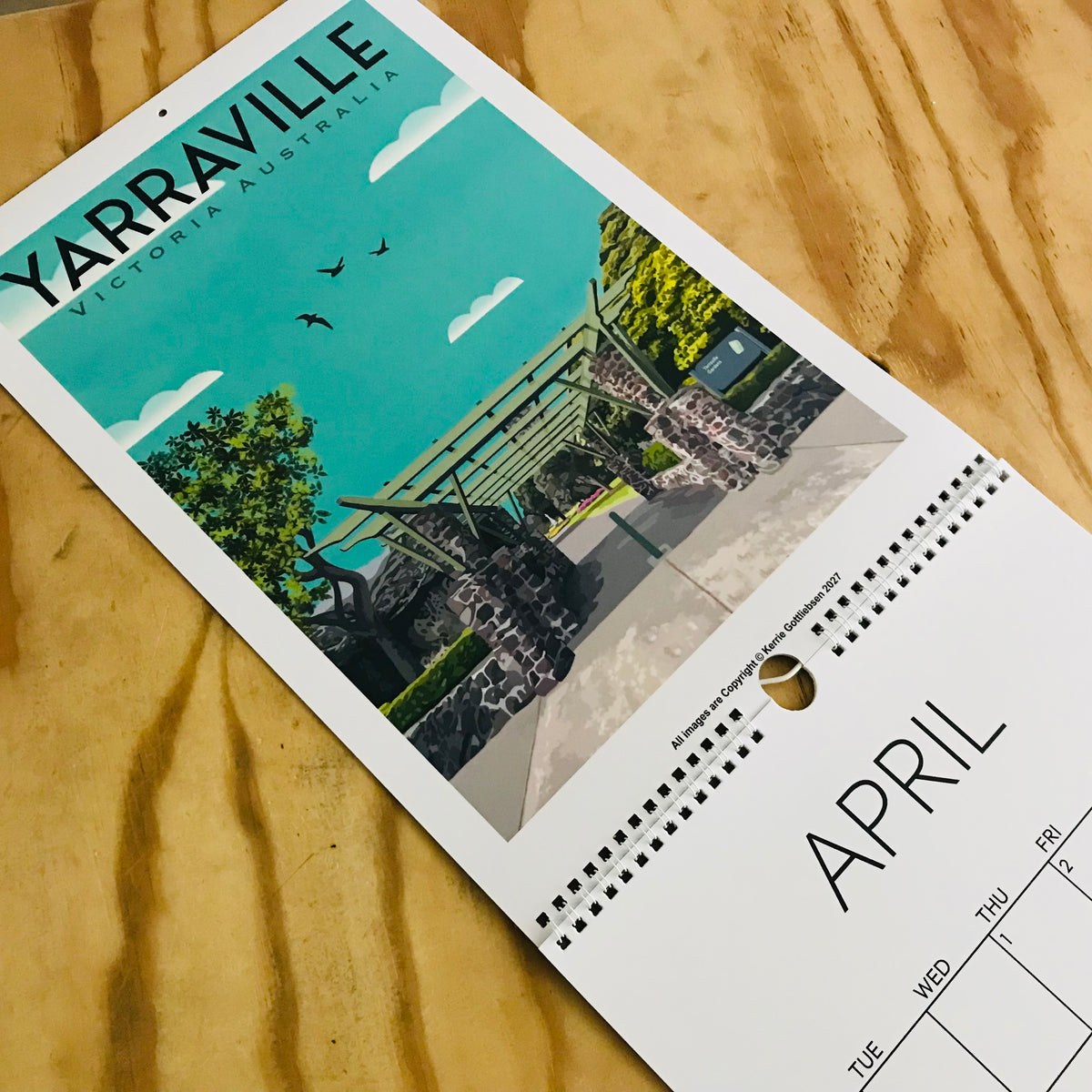 2027 Westie Wall Calendar by Kerrie Gottliebsen (A3)