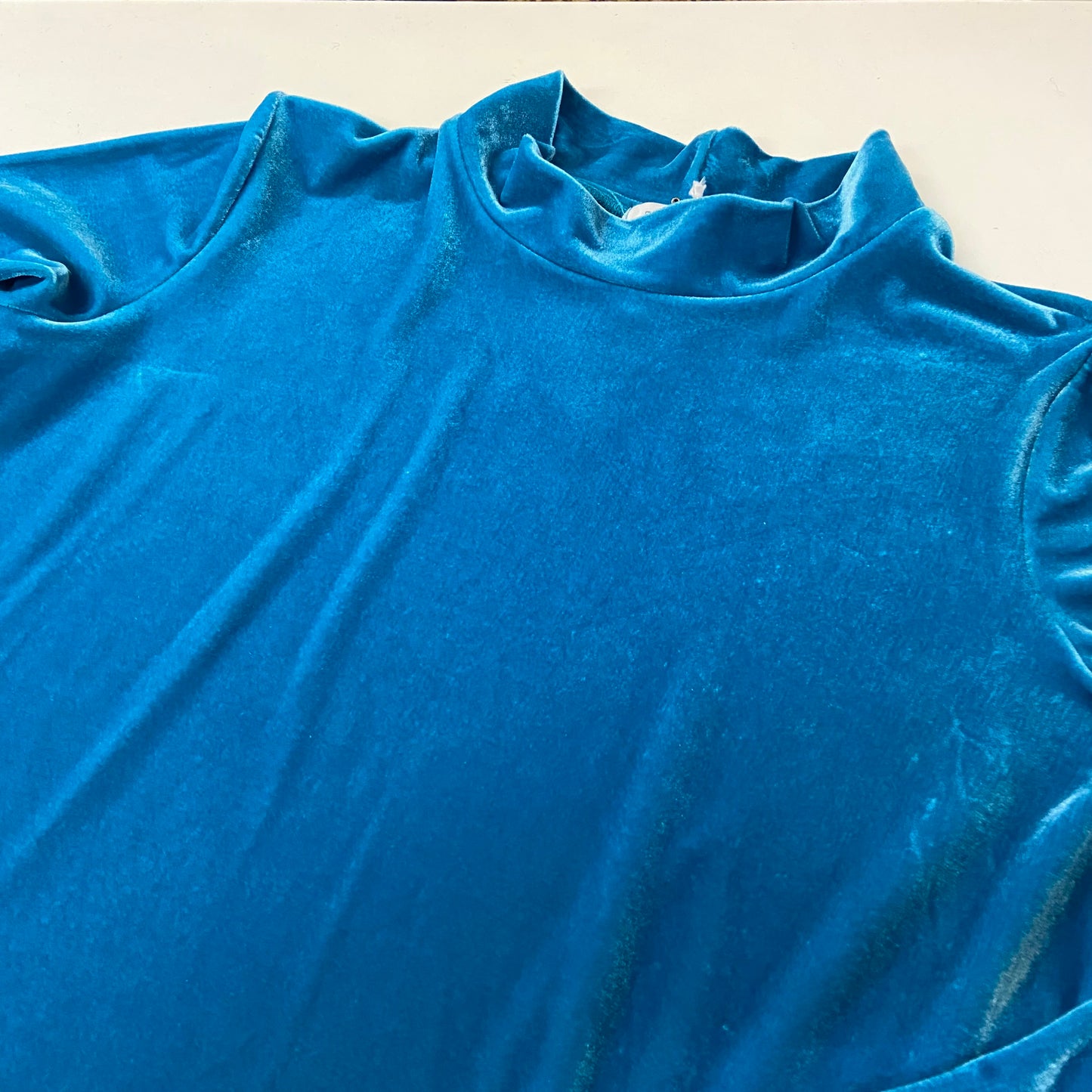 Women's Handmade Skivvi - Turquoise Stretch Velvet