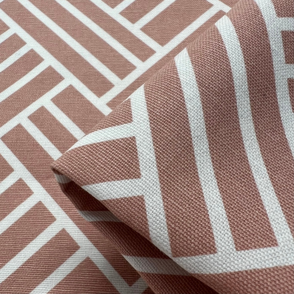 Custom Lamp Shade only - Salmon Grid