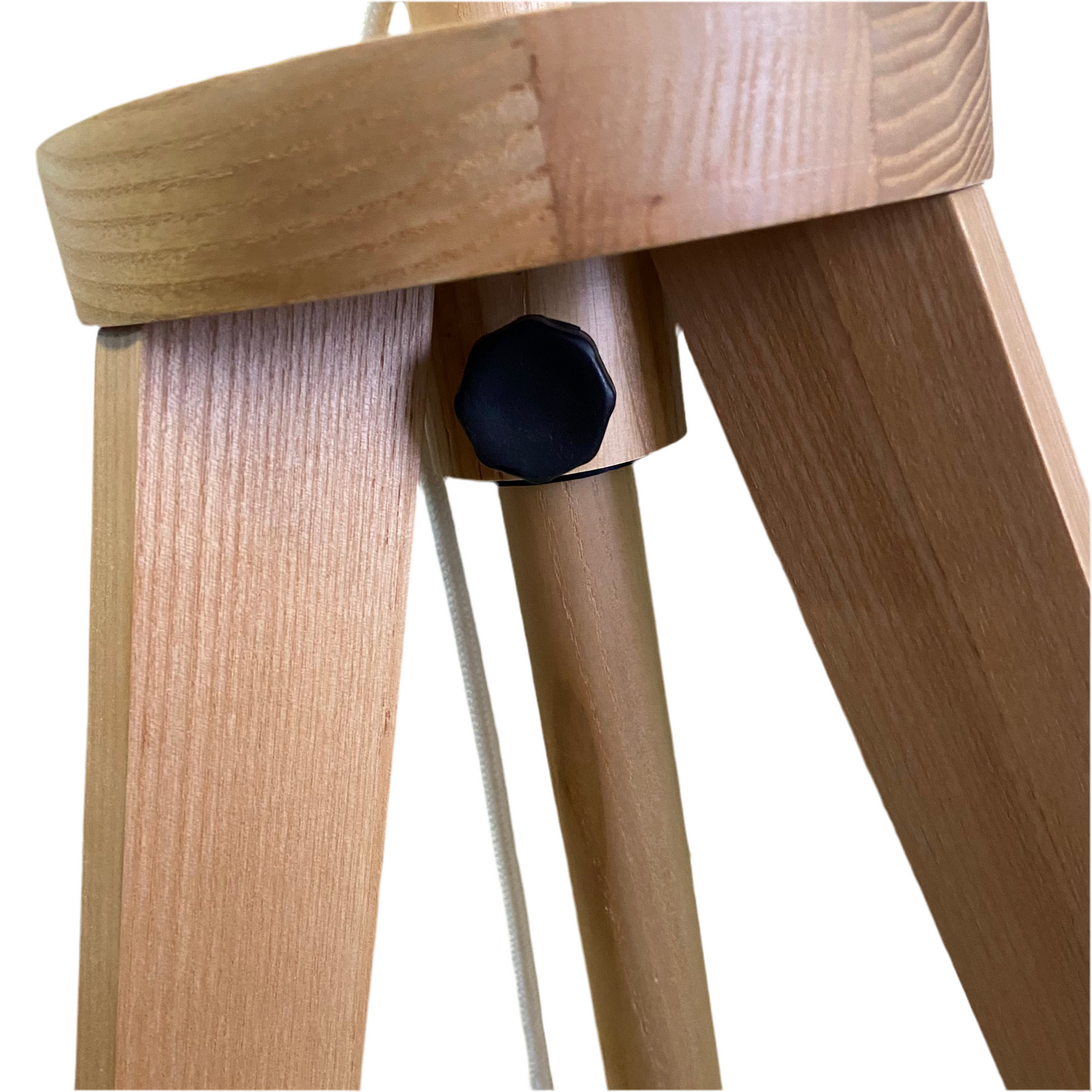 Adjustable Tripod Floor Lamp with Monstera Mist Shade