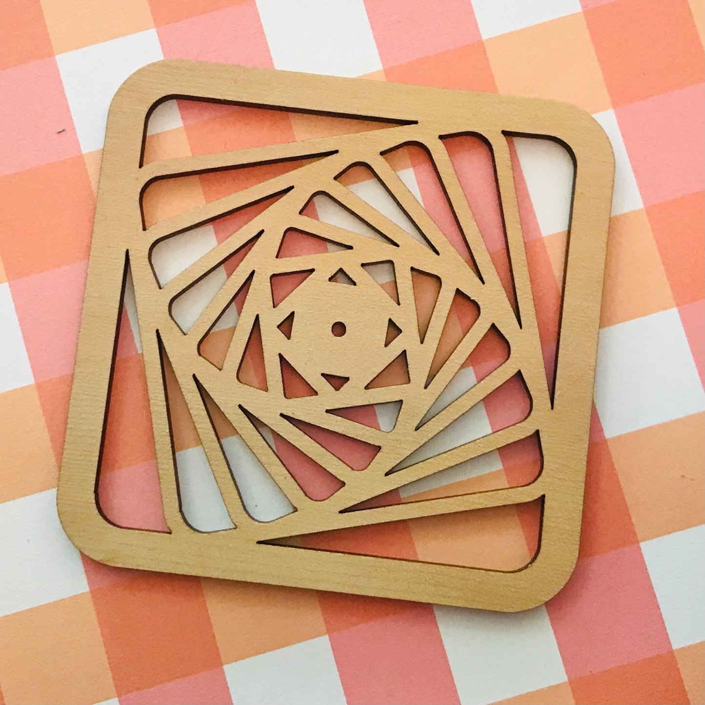 Laser Cut & Engraved Australian Sustainable Timber Individual Coasters