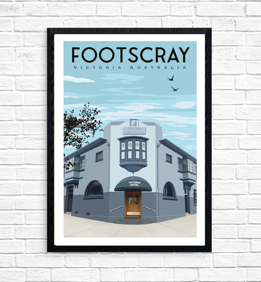 Vintage Poster - Footscray Victoria Hotel