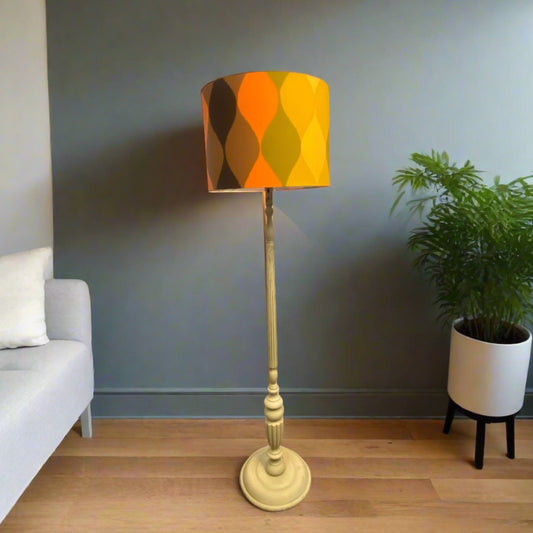 Custom Lamp Shade only - Retro Waves