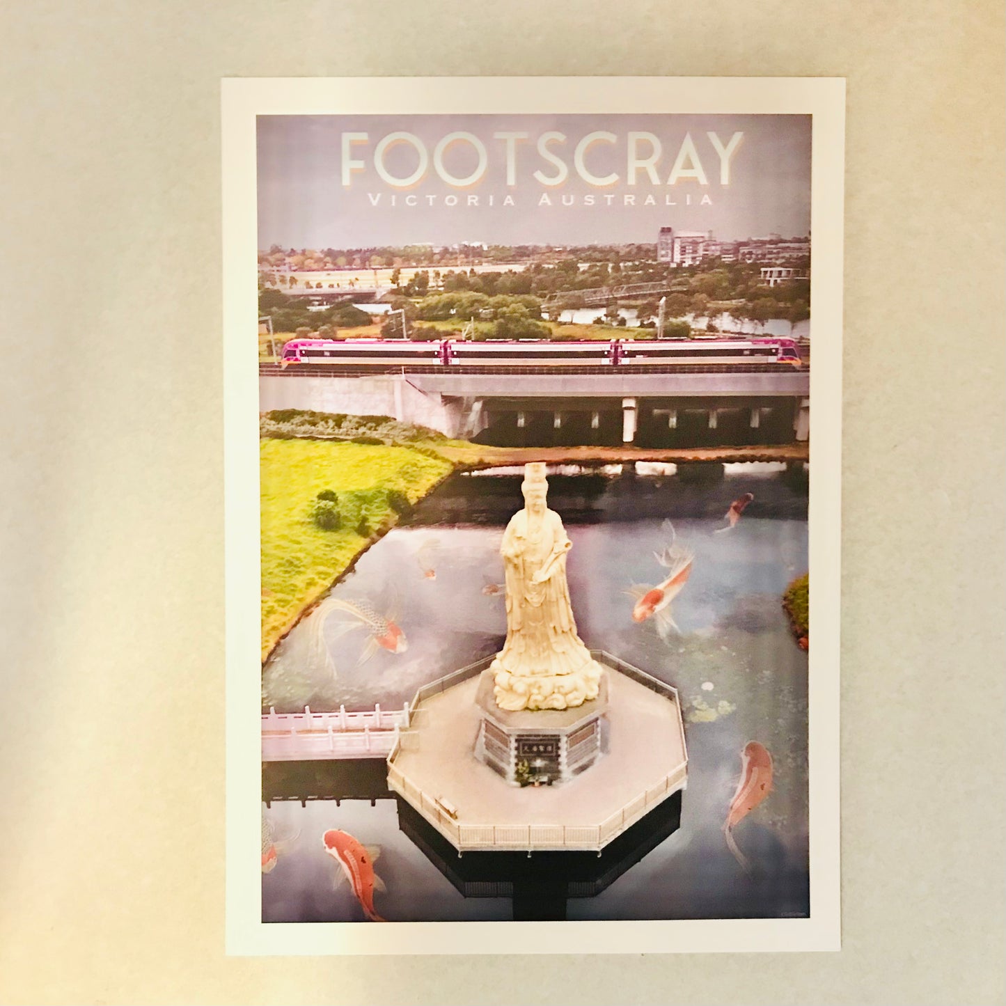 Vintage Poster - Footscray Heavenly Koi (titled)