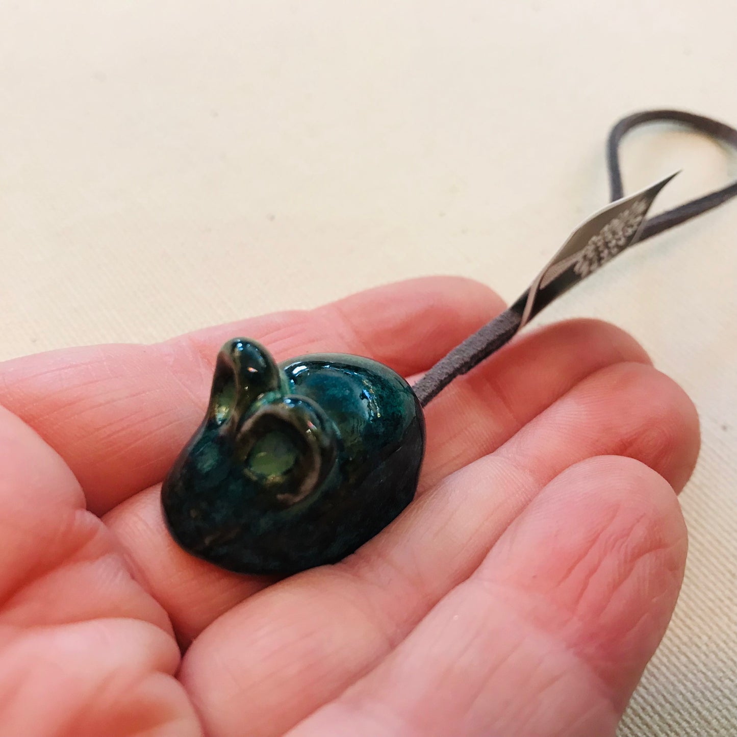 Handthrown Pottery Book Bunny Bookmark