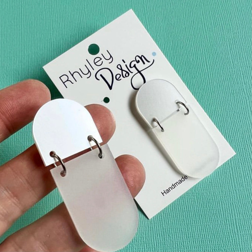 Stylish Oval Statement Earrings