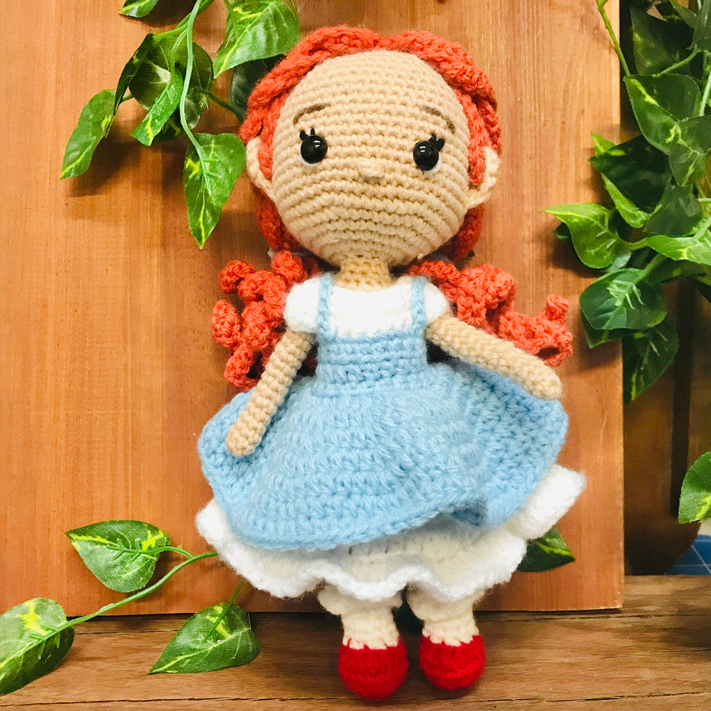 Amigurumi Crochet Doll - Dorothy from the Wizard of Oz